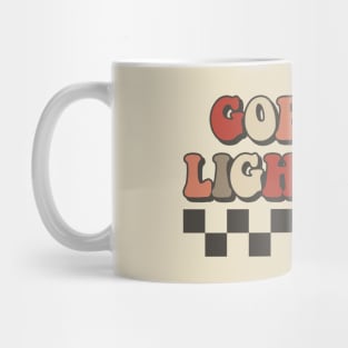 Gordon Lightfoot Checkered Retro Groovy Style Mug